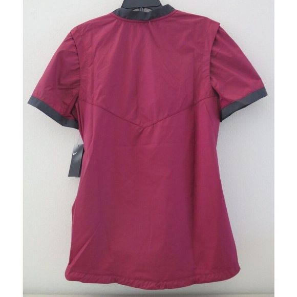 Nike BQ3237 610 Mens Sz M Cardinal Red/Black Baseball Short Sleeve Windshirt - Picture 2 of 7